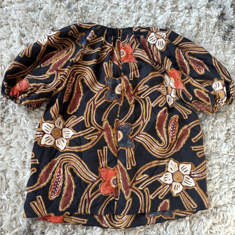 Ulla Johnson ANILA" SILK BLOUSE - Picture 2 of 3